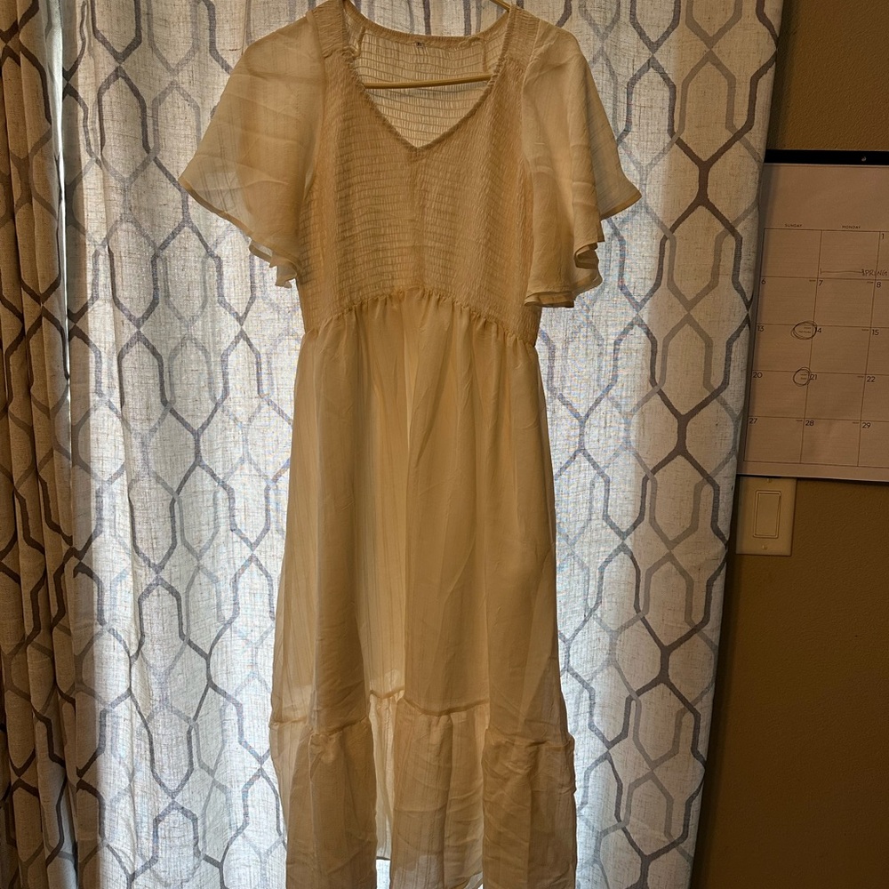Elegant Cream Dress
